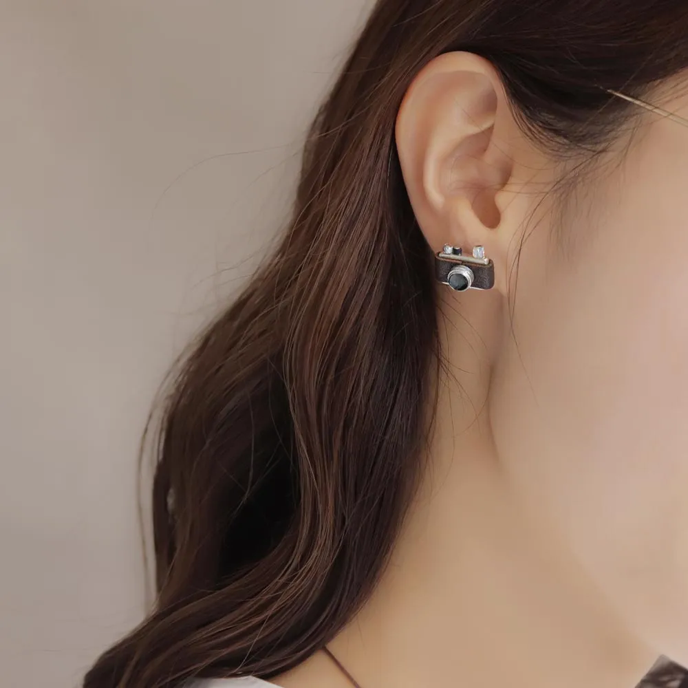 Retro Camera Earrings