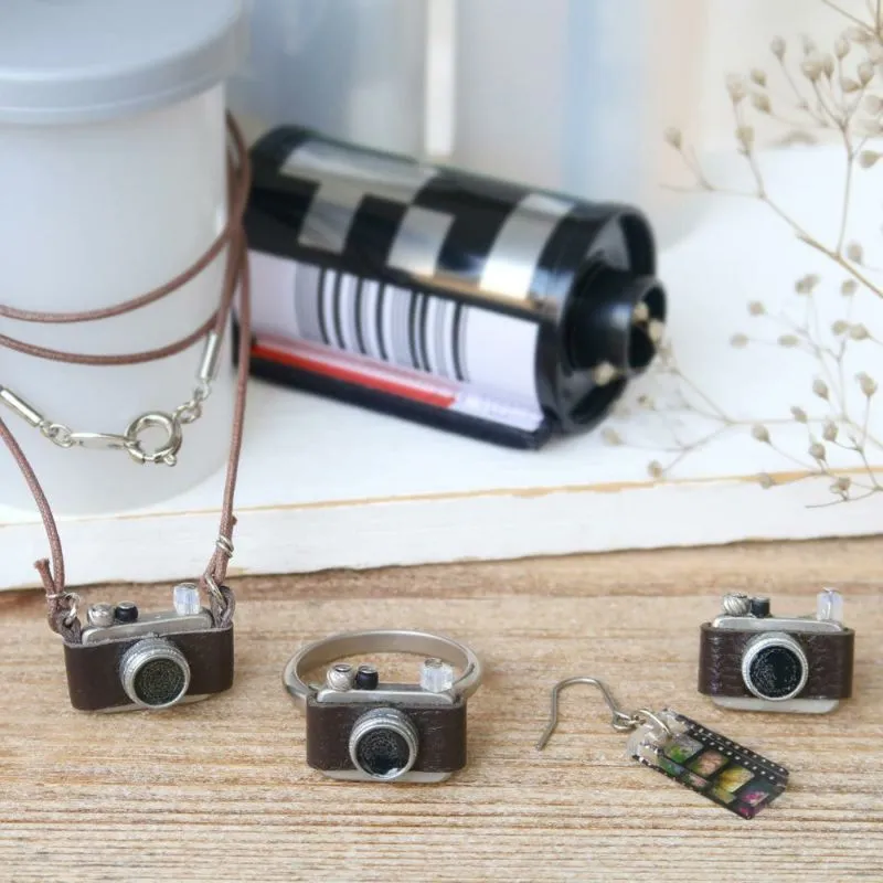 Retro Camera Earrings