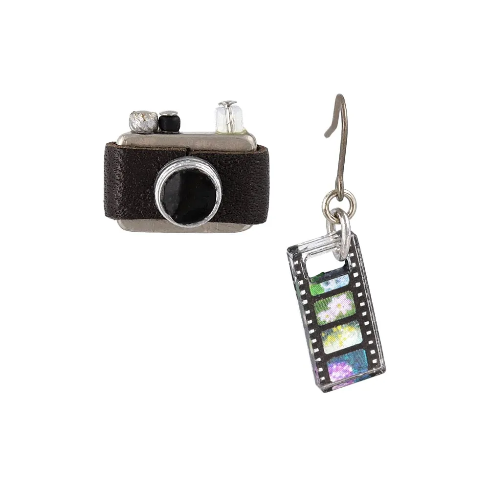 Retro Camera Earrings
