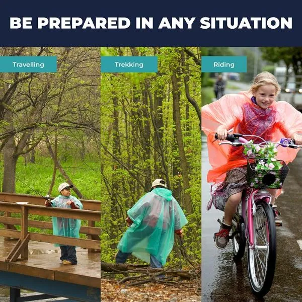 Reusable Polyester Kids Poncho