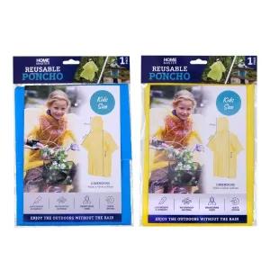 Reusable Polyester Kids Poncho