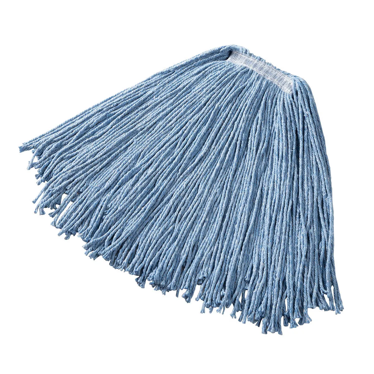 Rubbermaid® Dura Pro Cotton, Rayon & Synthetic Blend Blue Wet Mop w/ 1" Headband (Size: Medium | Cut Ends)