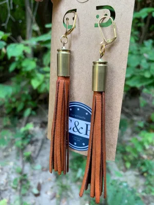 Tassel Bullet Casing Earrings