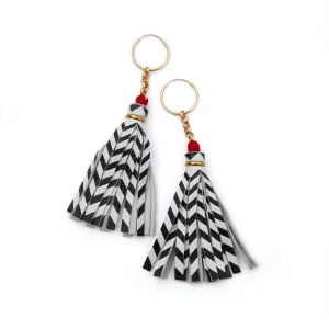 TWIN TASSEL . earrings