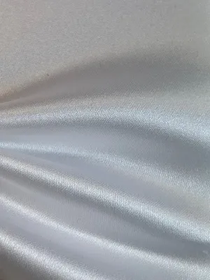 White Polyester Duchess Satin - Contessa